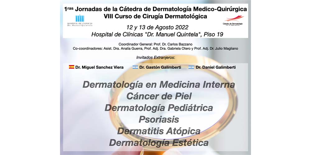 1eras Jornadas de la Cátedra de Dermatología